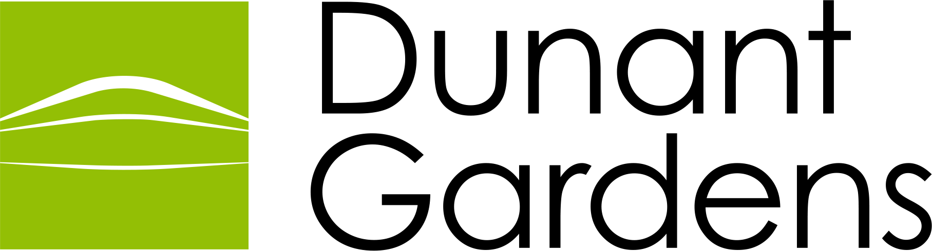 Logo Dunant Gardens - vastgoedcommunicatie 